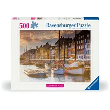 Ravensburger Erwachsenenpuzzle 500 Teile - Sonnenuntergang in Kopenhagen