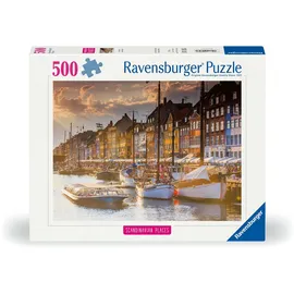 Ravensburger Erwachsenenpuzzle 500 Teile - Sonnenuntergang in Kopenhagen