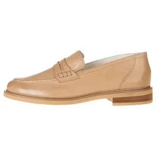 Paul Green Leder-Mokassins in Beige - 37,5