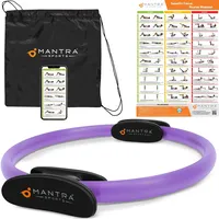 Pilates Ring Fit Fitness Ring Beckenbodentrainer für Frau & Männer, Beckenboden Trainingsgerät für zuhause, Beinpresse Hüfttrainer Beintrainer Oberschenkeltrainer Sportgeräte zuhause