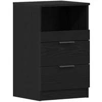 VidaXL Nachttisch Schwarz Eiche 40x35x65 cm Aus hochwertigem Holzwerkstoff