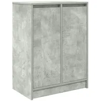 VidaXL Schuhschrank Betongrau 57x34x76 cm Holzwerkstoff