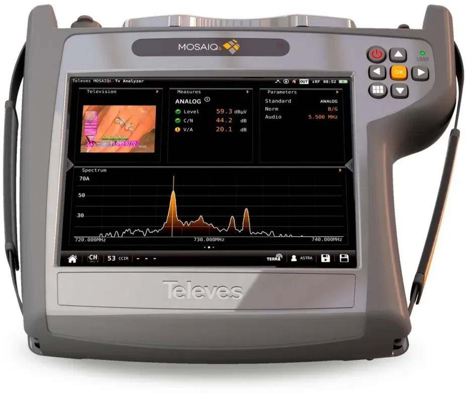 Televes MOSAIQ6-analoge Messungen M6-UP-ANA