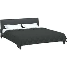 vidaXL Ganzjahresbettdecke Anthrazit 220 cm Mikrofaser