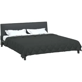 vidaXL Ganzjahresbettdecke Anthrazit 220 cm Mikrofaser