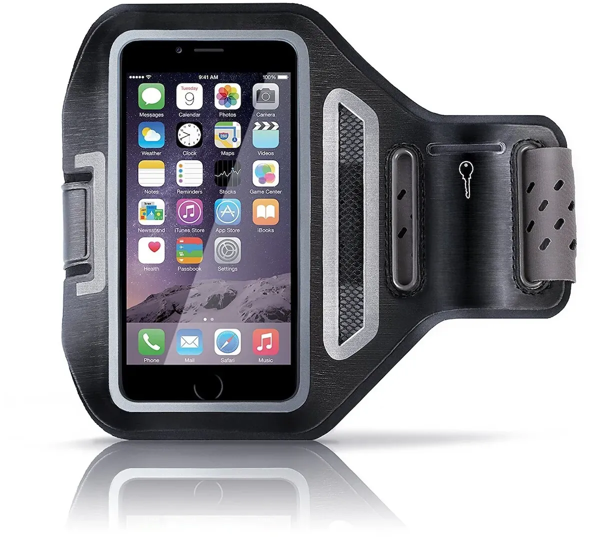 Aplic Smartphone-Tragegurt, Fitness-Armband, Schlüsselfach & Kopfhörerhalter, Handys bis zu 4,7