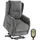 Homcom Relaxsessel Chenille 76 x 103 x 89 cm Silber elektrisch