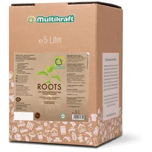 MULTIKRAFT Roots - Fördert das Wurzelwachstum – ergiebiges Pflanzenstärkungsmittel für Jungpflanzen & Bodenleben - geeignet für Bio-Produktion - Einfache Anwendung, 5 Liter