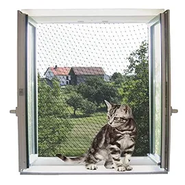 Kerbl Katzenschutznetz 4x3 m, transparent