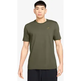 Nike Herren T-Shirt M NSW CLUB TEE, MEDIUM OLIVE/PARACHUTE BEIGE