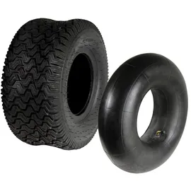 Helo24 2x Reifen inkl. Schlauch 18x8.50-8 Rasentraktor Reifendecke 4pr Aufsitzmäher S2