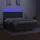 vidaXL Boxspringbett mit Matratze & LED Dunkelgrau 180x200 cm Stoff