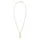 Elli Halskette Infinity Perle mit Kristalle 925 Sterling Silber Gold
