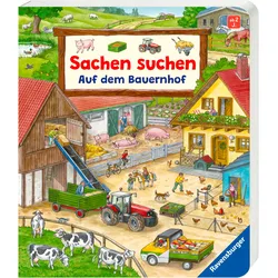 Buch RAVENSBURGER "Pappbilderbuch, Sachen suchen: Auf dem Bauernhof", bunt, B:17,5cm H:20,5cm T:1,5cm, Bücher
