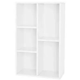 VASAGLE Bücherregal 50 x 24 x 80 cm Weiß