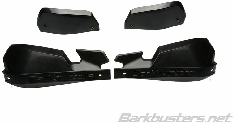 Barkbusters MX Zwart op Zwarte VPS Handguard Shells/Zwarte Deflector, zwart