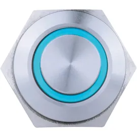 REV Ritter Klingelknopf-Einbau 1 Nickel/Blau