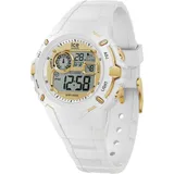 BeeCovered Ice Digit Explorer 23 mm Silikongehäuse Weiß Silikonarmband Blau S