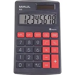 Maul M 8 Taschenrechner Schwarz Display (Stellen): 8 batteriebetrieben, solarbetrieben