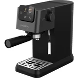 Grundig KSM 4330 schwarz mit Milchaufschäumer und abnehmbaren Wassertank