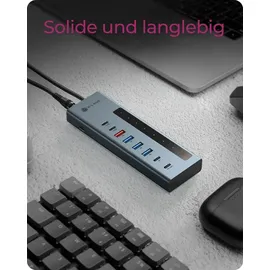 Icy Box IB-HUB1743-CPD USB-Hub & anthrazit