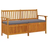 VidaXL Truhenbank mit Kissen 148 cm Massivholz Akazie