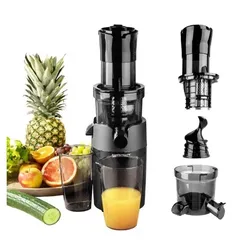 GASTROBACK 40146 Slow Juicer Vita Fresh, perfekt für Smoothies & Säfte, Schwarz
