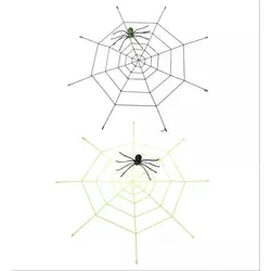 Spinnennetz mit farbwechselnder Spinne, 220 cm - verschiedene