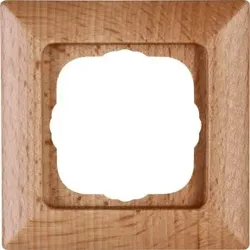 Kopp 306515064 MILANO - Abdeckrahmen 1-fach, Farbe: buche