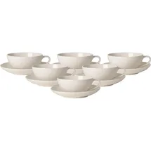Villeroy & Boch For Me Teetasse mit Untertasse 6-tlg. weiß