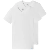SCHIESSER Unterhemd / Shirt Kurzarm Long Life Cotton in Weiß | Gr.: L