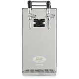 ich-zapfe Komplett Set Zapfanlage Kontakt 40/k Bierzapfanlage 2-leitig Trockenkühlgerät aus Edelstahl, 50 L/h, mit Membranpumpe, Zapfkopf 2:köpi,zapfkopf:keykeg
