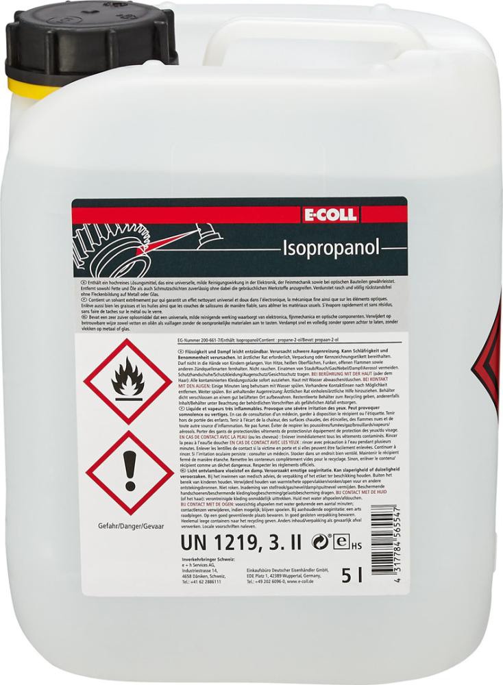 Preisvergleich Produktbild E-COLL Isopropanol 5L Flasche