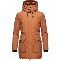 Navahoo Winterjacke braun / schwarz M