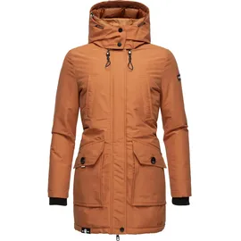 Navahoo Winterjacke braun / schwarz M