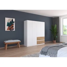 Rauch Kleiderschrank »Joel« - 181x54x197cm - braun - Holz