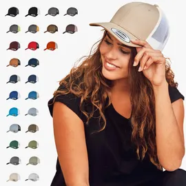 Flexfit Retro Trucker Kappe grau/weiß One Size
