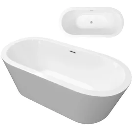 Tronitechnik Piperi freistehende Badewanne 168 x 80 x 55 cm (210 l)