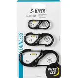 NITE IZE S-Biner SlideLock Karabiner 3 Stk Schwarz