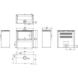 Kratki JUNO Stahl Schwarz