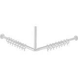 Normbau Duschvorhangstange 900 cm weiß