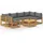 vidaXL Garten-Lounge-Set 7-tlg. grau/silber