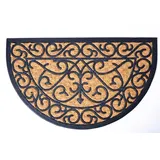 Jet-Line / Kokos Relief Fußmatte Klara 45x75 cm Schuhabstreifer halbrund