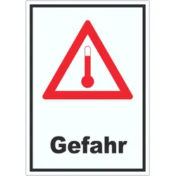 Aufkleber Gefahrgutklasse Hot Gefahr Heiß A9 (37x52mm)