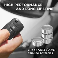 Gembird Alkaline LR44-Batterien, 4er-Pack