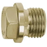 Riegler Verschlussschraube, Außensechskant, Bund, G 1/2, SW 19, ES
