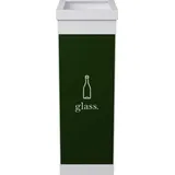 Paperflow Mülleimer 60 l Weiß, Grün