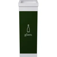 Paperflow Mülleimer 60 l Weiß, Grün
