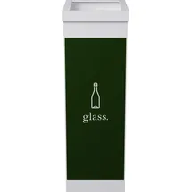 Paperflow Mülleimer 60 l Weiß, Grün