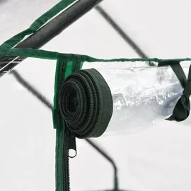 vidaXL Gewächshaus Alu Transparent HKP 4 mm 2,04 m2